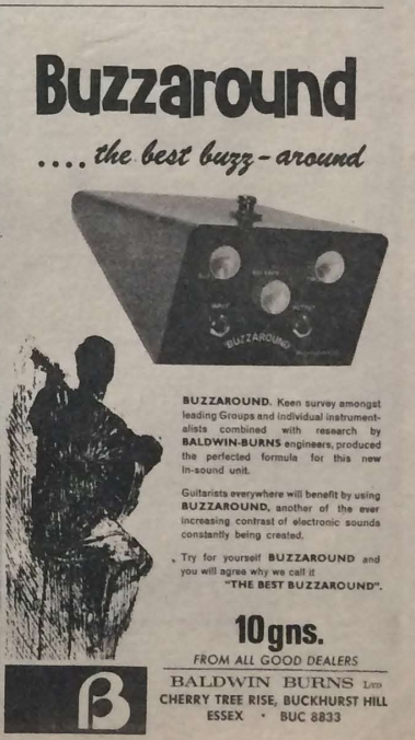 Burns Buzzaround advertisement, scanned from newspaper