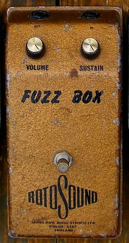1966-67 Rotosound Fuzz Box, gold version (Photo credit: D. Main)