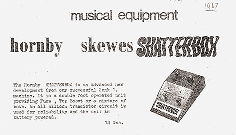 Advertisement for the Hornby Skewes Shatterbox (unreliable/unknown date)