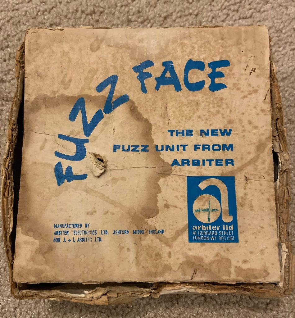 Vintage 1960s Fuzz Face box