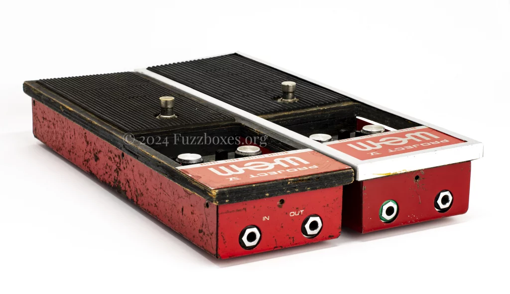 Two WEM Project V fuzz boxes